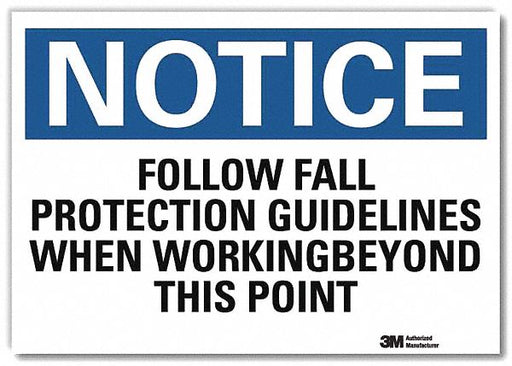 Notice Sign 7inx10in Reflective Sheeting
