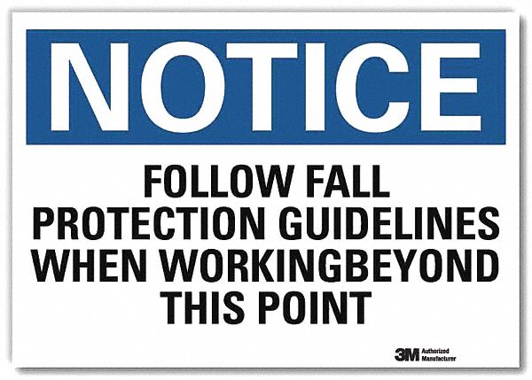 Notice Sign 7inx10in Reflective Sheeting
