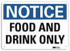 Notice Sign 10 in x 14 in Plastic