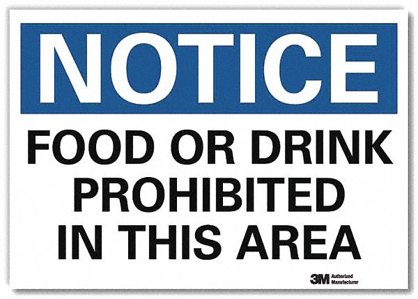 Notice Sign 10x14in Reflective Sheeting