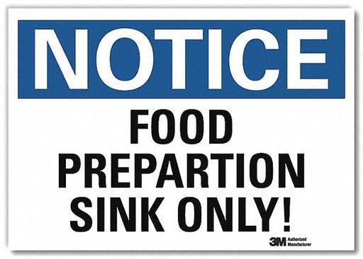 Notice Sign 5inx7in Reflective Sheeting