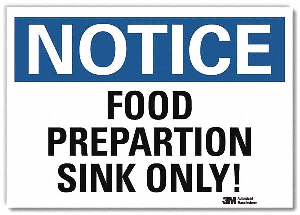 Notice Sign 5inx7in Reflective Sheeting