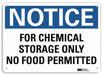 Notice Sign 7 in x 10 in Aluminum
