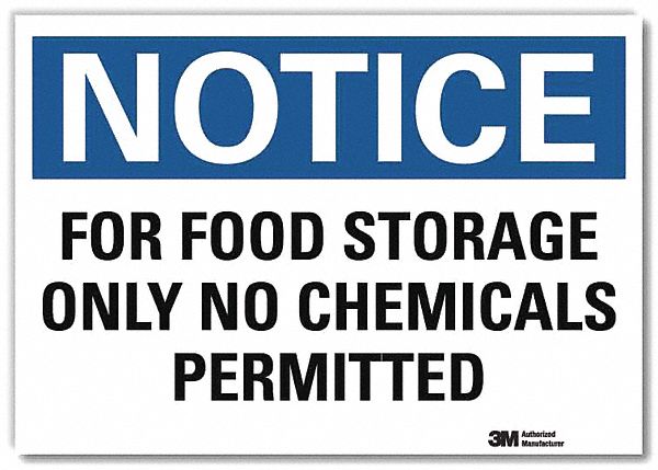 Notice Sign 10 in x 14 in Rflct Sheeting