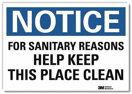 Notice Sign 7inx10in Reflective Sheeting