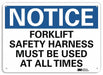 Notice Sign 10 in x 14 in Aluminum