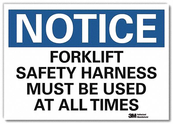 Notice Sign 5 in x 7 in Rflct Sheeting