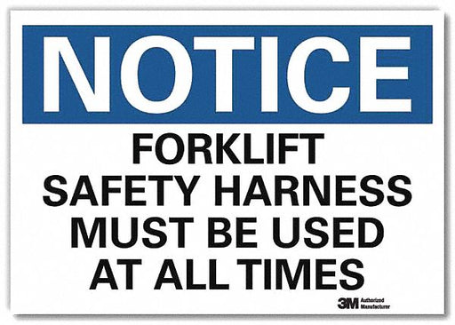 Notice Sign 10 in x 14 in Rflct Sheeting