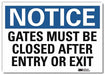 Notice Sign 10x14in Reflective Sheeting