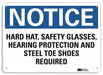 Notice Sign 7 inx10 in Plastic