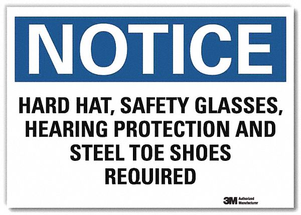 Notice Sign 10inx14in Reflctv Sheeting