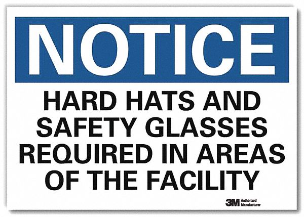 Notice Sign 10 in x 14 in Rflct Sheeting