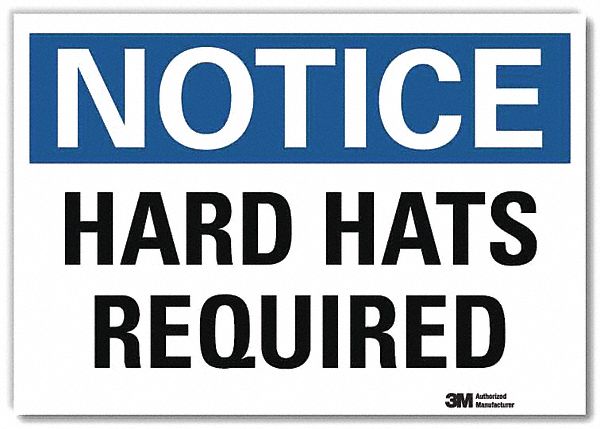 Notice Sign 7 in x 10 in Rflct Sheeting