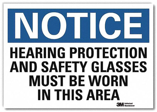 Notice Sign 5 in x 7 in Rflct Sheeting
