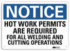 Notice Sign 10 in x 14 in Plastic
