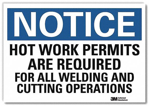 Notice Sign 10 in x 14 in Rflct Sheeting