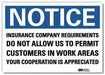 Notice Sign 7 in x 10 in Rflct Sheeting