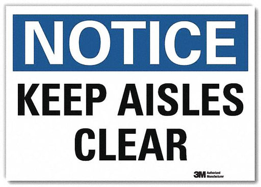 Notice Sign 7x10in Reflective Sheeting