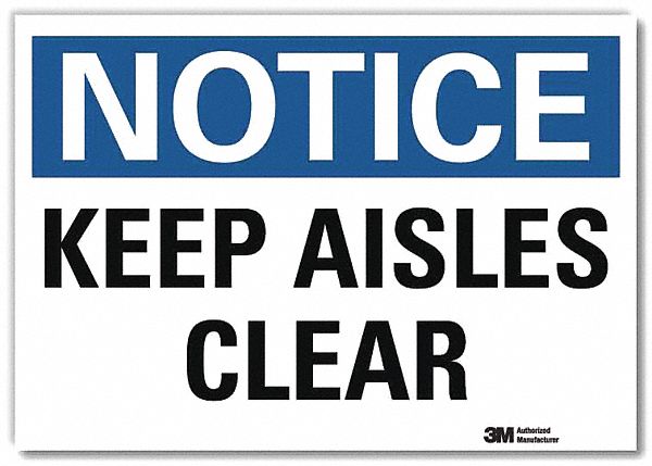 Notice Sign 7x10in Reflective Sheeting