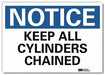 Notice Sign 5 in x 7 in Rflct Sheeting