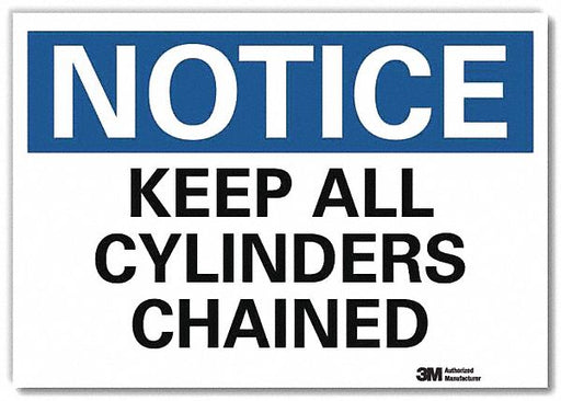 Notice Sign 5 in x 7 in Rflct Sheeting