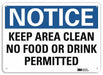 Notice Sign 7 in x 10 in Aluminum