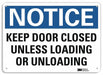 Notice Sign 7 in x 10 in Aluminum