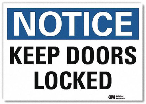 Notice Sign 7inx10in Reflective Sheeting