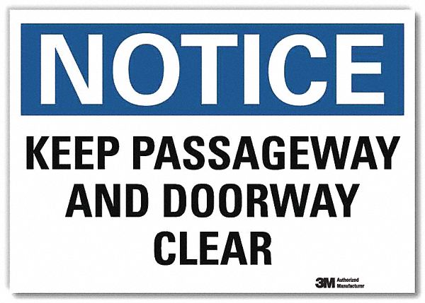 Notice Sign 7inx10in Reflective Sheeting