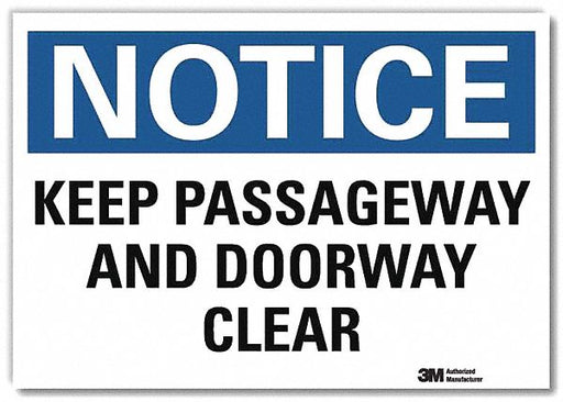 Notice Sign 5inx7in Reflective Sheeting