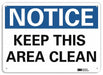 J7181 Notice Sign 10 in x 14 in Aluminum