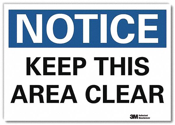 Notice Sign 5inx7in Reflective Sheeting