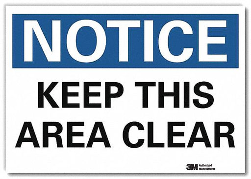 Notice Sign 10x14in Reflective Sheeting