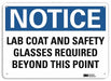 Notice Sign 10 inx14 in Plastic