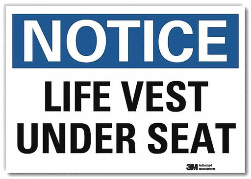 Notice Sign 7 in x 10 in Rflct Sheeting