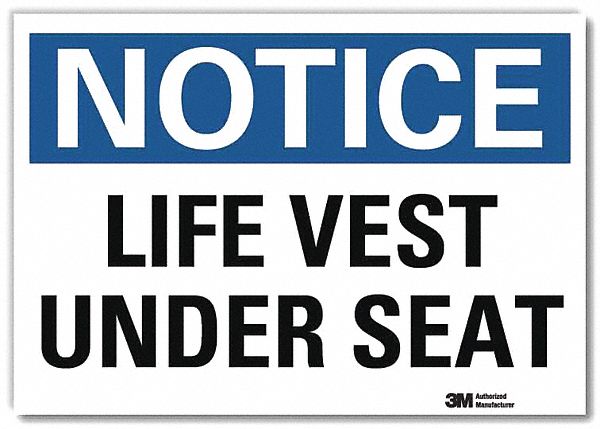 Notice Sign 7 in x 10 in Rflct Sheeting