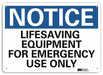 Notice Sign 7 in x 10 in Plastic