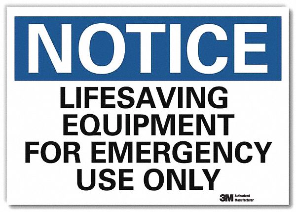 Notice Sign 10x14in Reflective Sheeting