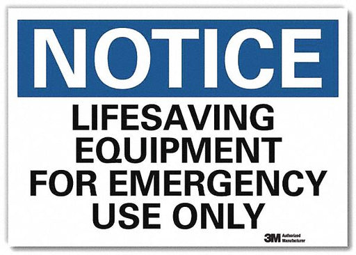 Notice Sign 7inx10in Reflective Sheeting