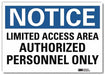 Notice Sign 7inx10in Reflective Sheeting