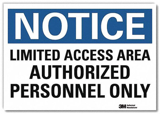Notice Sign 5inx7in Reflective Sheeting