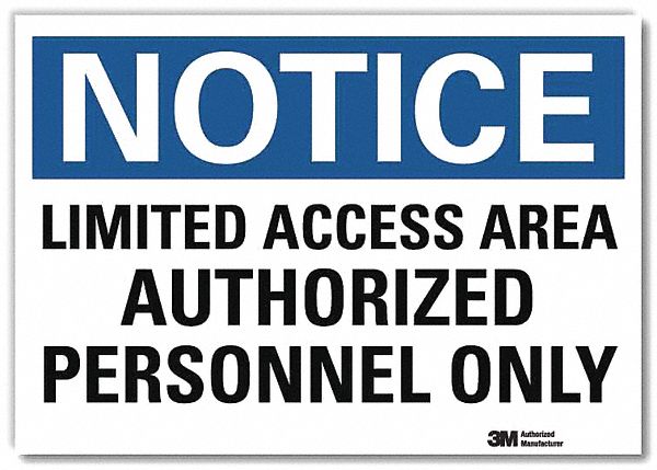 Notice Sign 10inx14in Reflctv Sheeting