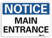 Notice Sign 7 in x 10 in Aluminum