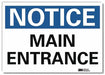 Notice Sign 10x14in Reflective Sheeting