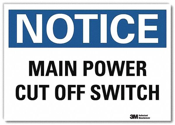Notice Sign 10inx14in Reflctv Sheeting
