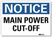 Notice Sign 10 in x 14 in Rflct Sheeting