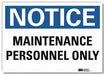 Notice Sign 5inx7in Reflective Sheeting