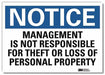 Notice Sign 5inx7in Reflective Sheeting