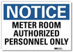 Notice Sign 10 in x 14 in Rflct Sheeting