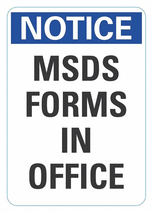Notice Sign 14inx10in Reflctv Sheeting